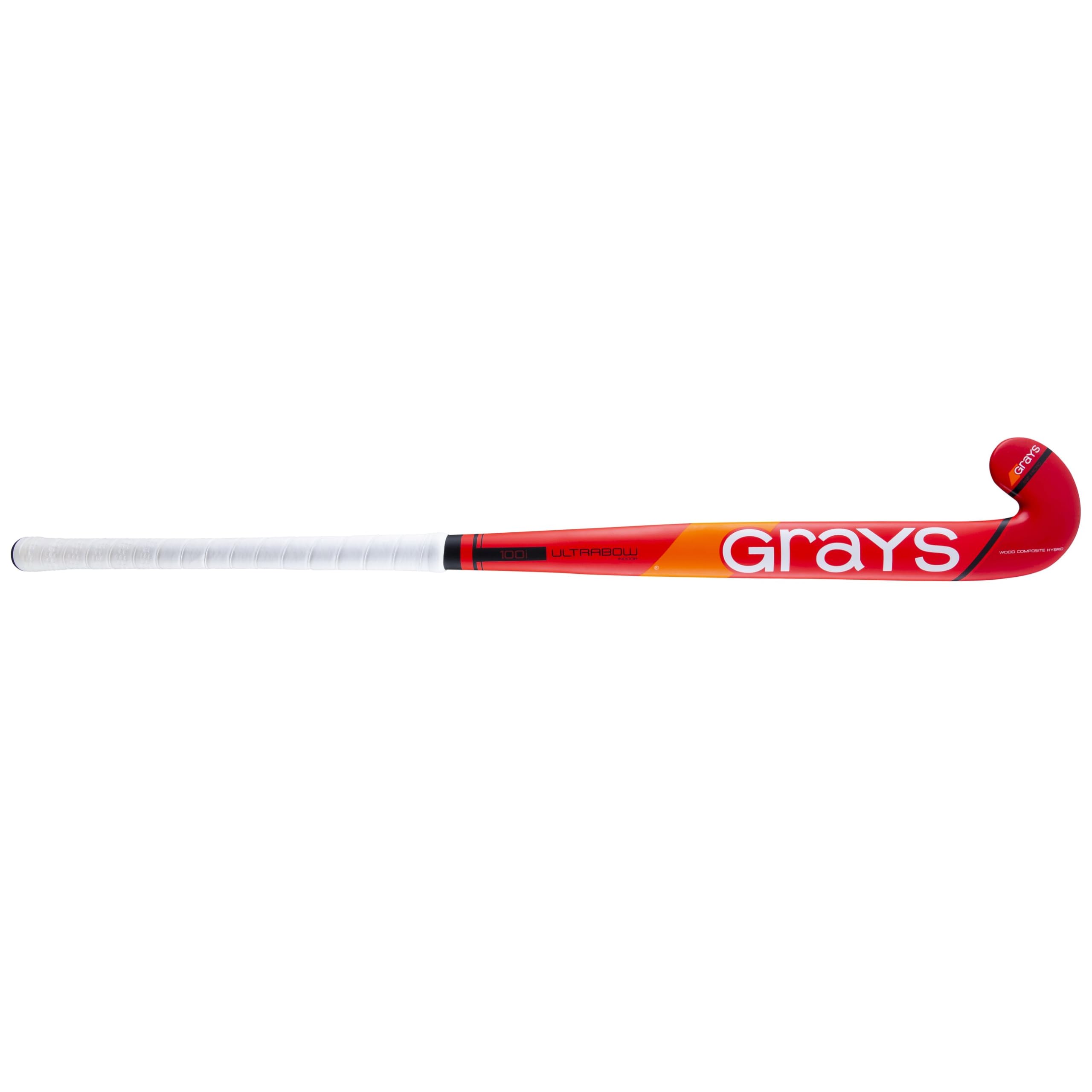 GRAYS Stick Hockey 100i Ultrabow Indoor Nero/Rosso Bastone Hockey Sala