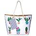 WolinTek Bolsa de Playa de PU Grande, Bolsa De Verano niña Mujer Bolsas de viaje Bolsos bandolera Bolsos de mano Bolsos mochila Bolsos totes Shopper Bolsa con Cremallera para Niñas (Style 6)