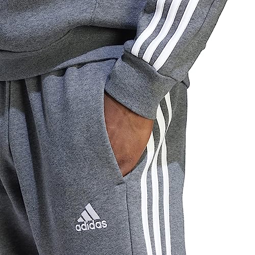 adidas Men's Essentials Fleece Open Hem 3-Stripes Pants3