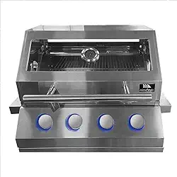 Mimo Style, Churrasqueira Inox a Gás de Embutir com 4 Queimadores