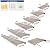 Front Door Canopy Outdoor Awning,Window Rain Shelter,Polycarbonate Cover,Front Back Porch Awning,Shelter Roof Protecting Snow and Winds Protection,Modern Garden Canopy (Size : 50x210cm/20 x83)