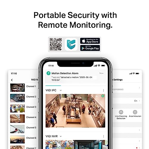 Image of TP-Link VIGI C440 4mm Lens Smart Security Camera | 4MP Ultra HD Full-Color Turret Network Camera | Smart Detection | ONVIF | H.265+ | PoE /12V DC CCTV | Remote Monitoring | Pan /Tilt