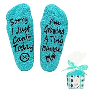 Hälliiiäik pregnancy gifts new mom gifts for women mom to be mothers day gift Growing a tiny human socks pregnant mom gifts