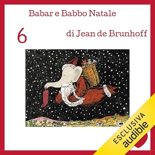 Babar e Babbo Natale Audiolibro Por Jean de Brunhoff arte de portada
