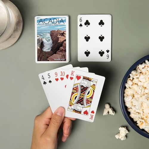 Baraja de 52 cartas tamaño póker Acadia National Park miniatura 2