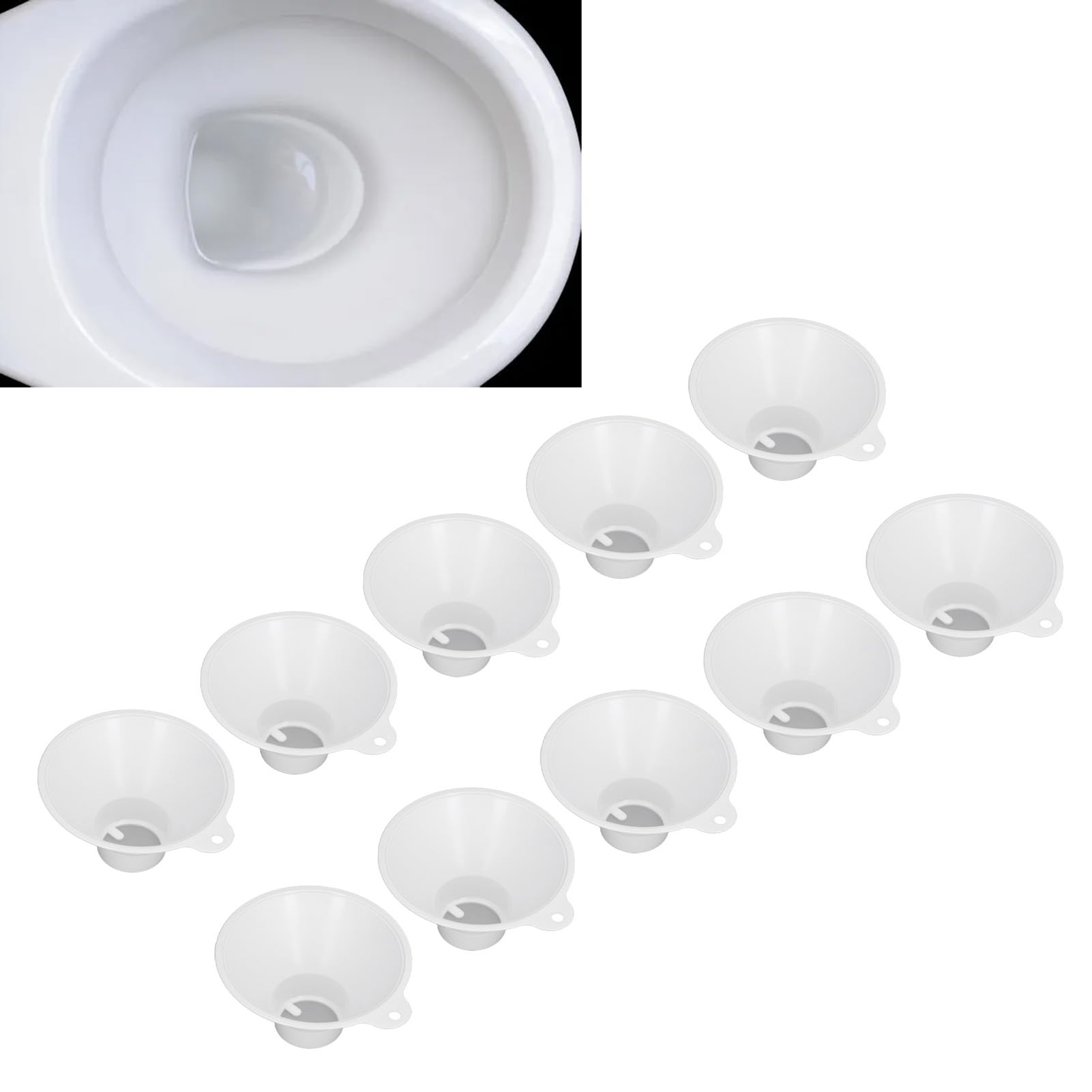 Asixxsix 10pcs Calculi Crépine Collecteur de Pierres Rénales, Entonnoir de Crépine en Pierre Rénale avec Filtres D'écran en Filet pour L'urine et Pipi pour Analyse des Tests