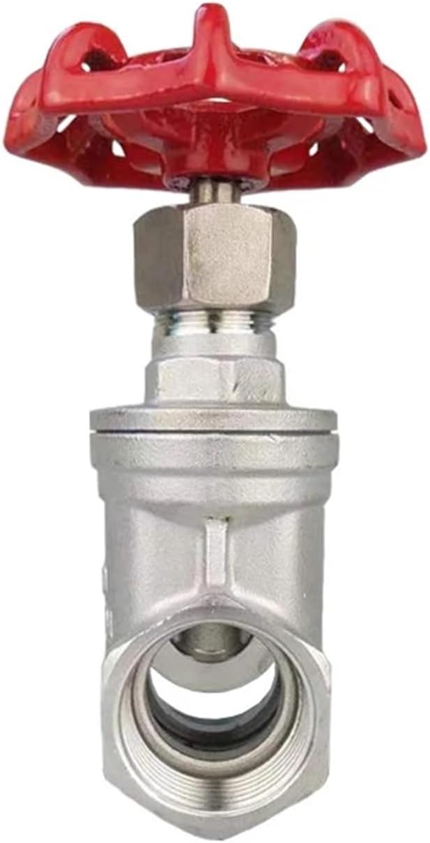 1/2" 3/4" 1" 1-1/4" 1-1/2" 2" inch Stainless Steel Gate Valves Water Valve Switch Valve Female Thread Gate Valve(1-1/2")