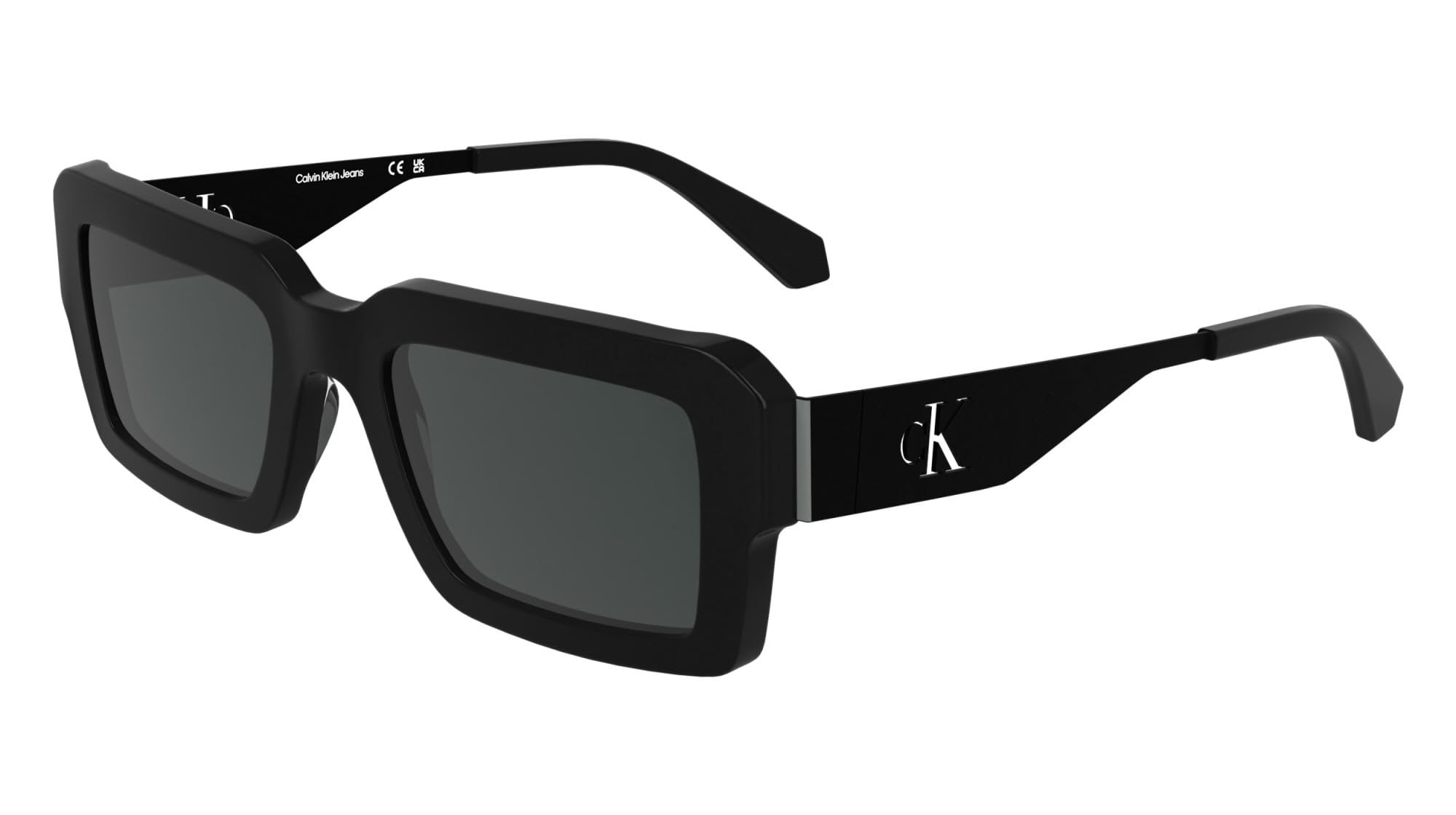 Calvin Klein Jeans Unisex Adult Sunglasses CKJ25606S - Black with Solid Grey Lens