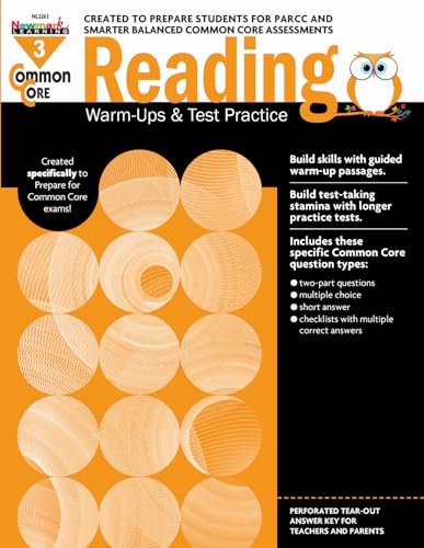 Newmark Common Core Reading Warm-Ups and Test Practice Book, Grade 3 ...