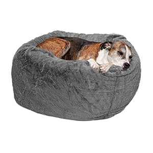 Ultra Calming Plush Donut Bed
