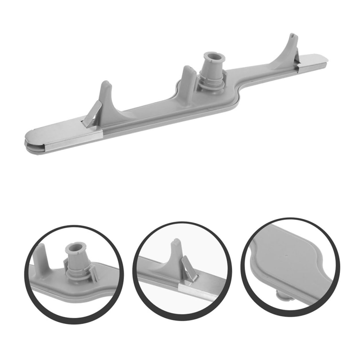 TOPBATHY Braccio Irroratore Inferiore in Abs e Ferro Installazione Facile 2 Pezzi Pulizia per Lavastoviglie per Cucina