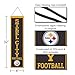 WinCraft Pittsburgh Steelers Steel City 8x32 Inch Vertical Wool Embroidered Hanging Banner