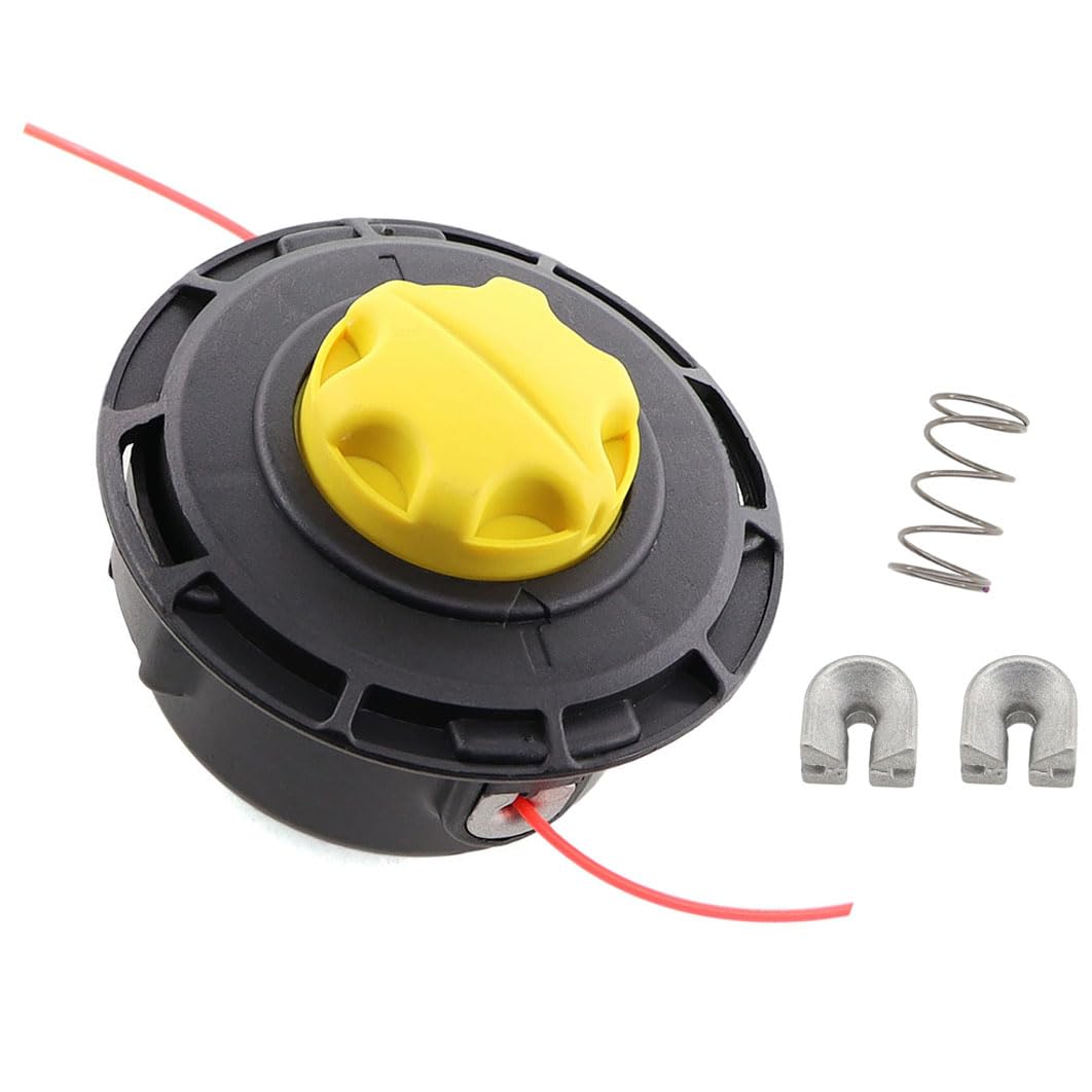 Cabezal de desbrozadora MCHNIC M10 x 1,25 LH de doble línea con hilo de 2,4 mm para FUXTEC