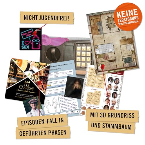 Hidden Games Crime Scene, Kingsmord, German, Our Case for Beginners, FSK16, Realistic Crime Scene Game - Image 2