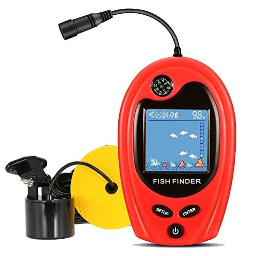 LUCKY Portable Fish Finder Fish Detector Device Handheld Depth Finder for Boat Kayak Canoe Pontoon Jon Boat Jet ski Float Tubes fishfinder for ice Fishing surf Fishing Gifts for Men