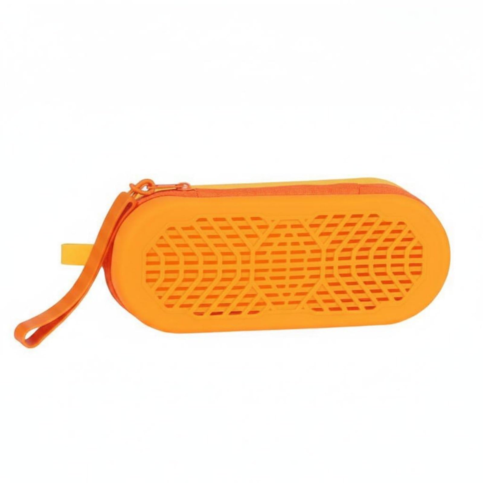 Large Capacity Swim Eyewear Case Breathable Swim Goggles Case Portable Eyewear Storage Pouch Double Sided for Travel, Outdoor, Yellow Orange-image-38