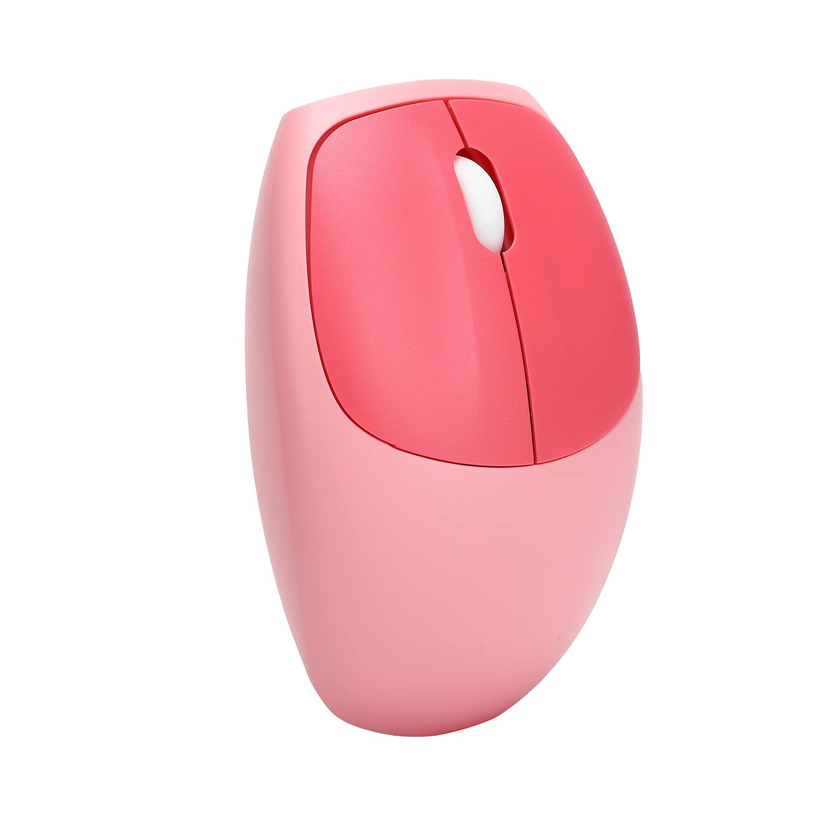 Bezprzewodowa Klawiatura i Mysz, Kolorowa, Okrągła Klawiatura do Pisania z Klawiaturą Numeryczną, Klawiatura 2.4G USB Kawaii Kompatybilna z Komputerem /Laptop/PC(różowe mieszane kolory)