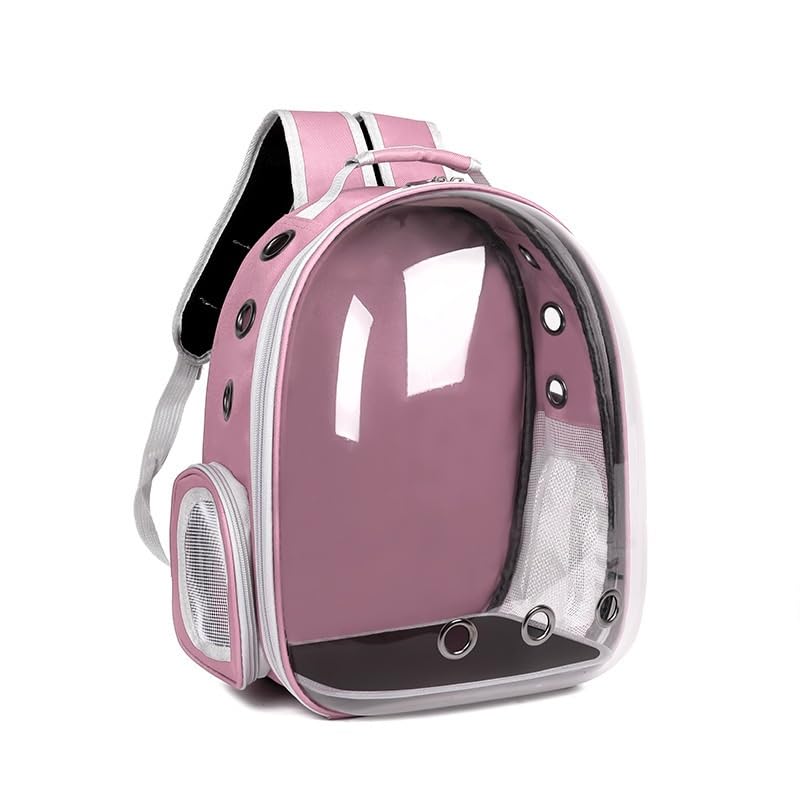 XinyilauMeow-niverse Backpack - Innovative Breathable Material, Tailored for Petite to Average Cats(Pink)