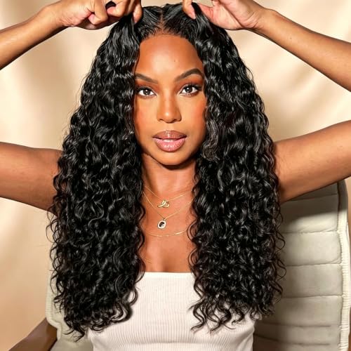 24" Water Wave Drawstring Wig