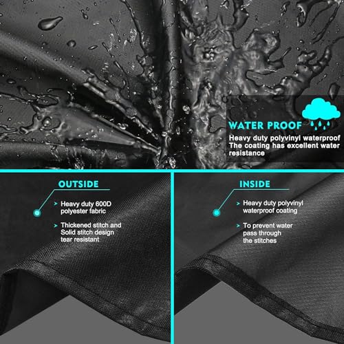 Denmay Grill Cover for Enders Monroe Pro 3/4 SIK, Boston 4 IK, Kansas 2/3/4 Burner - 600D, UV Resistant, Waterproof, Wind-Resistant - Image 4