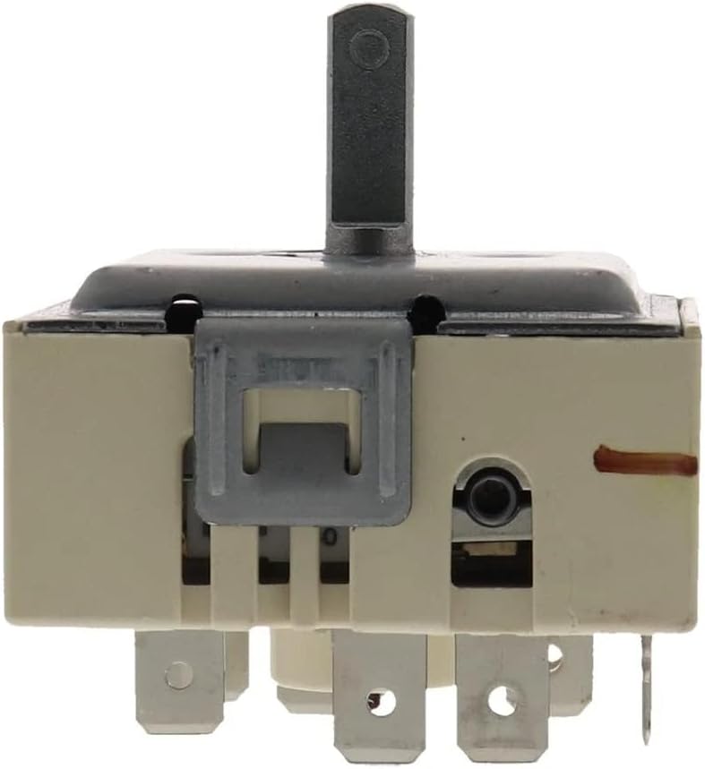 316238201 Range Electric Stove Burner Infinite Switch, for Frigidaire Stoves, Controls Temperature of the Burner Eye, Stove Infinite Switch Replacement : 316238200 AP5325508 PS3504401, Color:Yellow