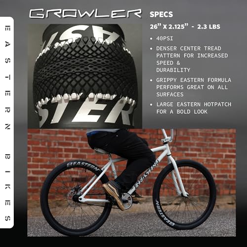 Growler Tire 26 x 2.125 Inch Tire Replacement Kits with or Without Inner Tubes. Includes Tools. Fits Bicycles with 26 x 1.75 or 26 x 2.125 Rim or Wheels. (Silver Logo, 2 Pack Without Tubes) - Thumbnail 6