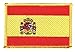 Flaggenfritze Flaggen Aufnäher Spanien Fahne Patch + gratis Aufkleber