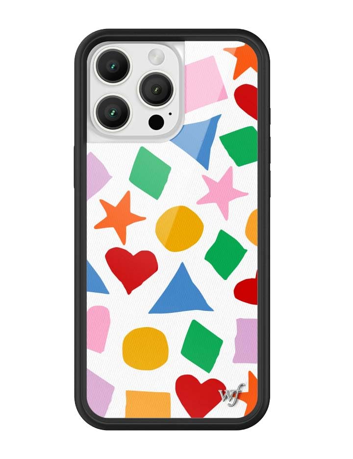 Image of Wildflower Cases - Compatible with iPhone 16 Pro Max | Protective Black Bumper, 6.5ft Drop Test Certified, Women Owned Small Business | Slushy Noobz Shapes and Colors
