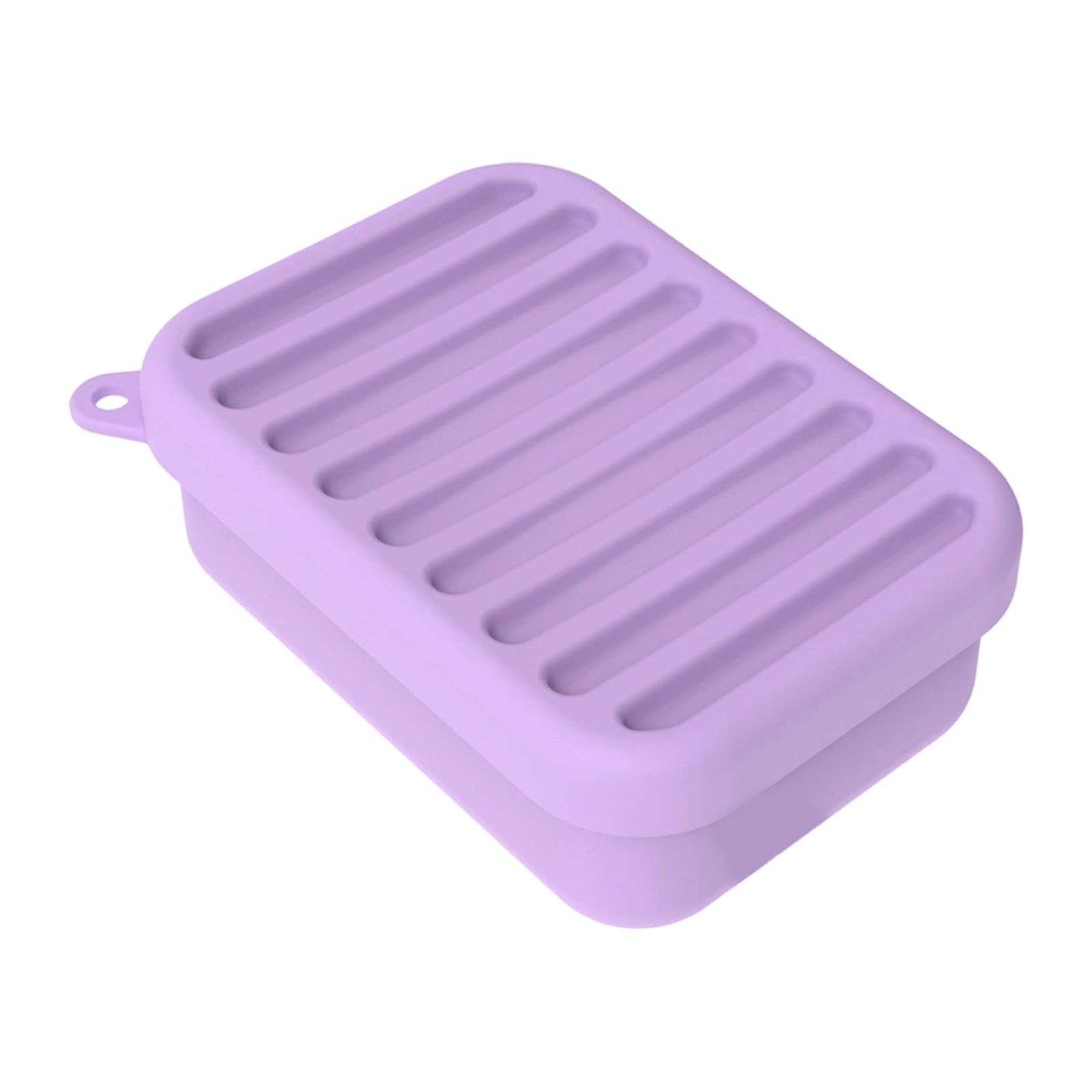 Tsophreniq Leak-Proof Silicone Soap Holder with Drainage Layer & Anti-Slip Base for Bathroom Sink Countertop Travel Silicone Travel Soap with Drainage Layer