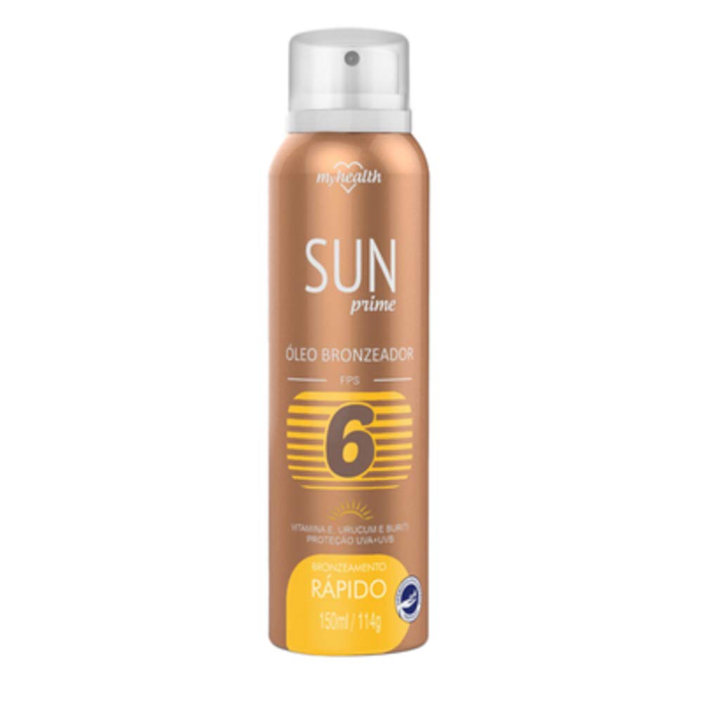 My Health Sun Óleo Bronzeador Solar Fps6 150mL | Amazon.com.br