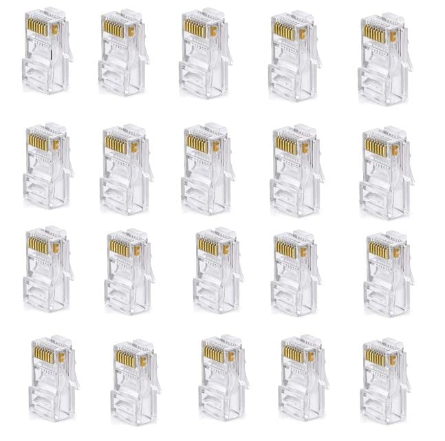 Wetek Rj45 Plug Cat5/Cat6 Network Rj-45 Lan Crimp Metal Module Plugs Connector For Modem (Pack Of 20, Transparent) (B09JZHBQ95) Amazon Price History, Amazon Price Tracker