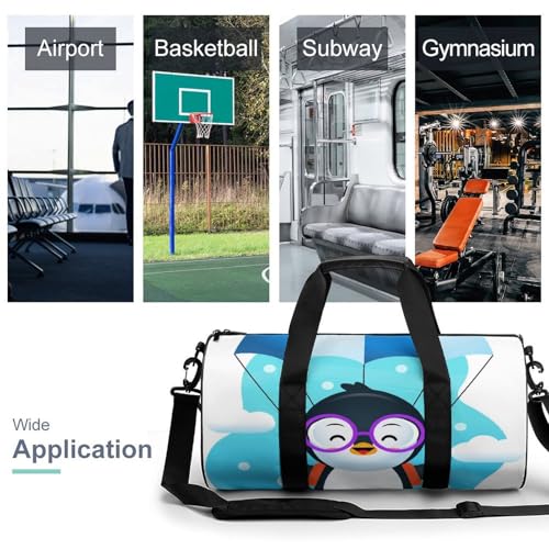 Duffel bag mignon motif pingouin avec format weekend 45cm - 3