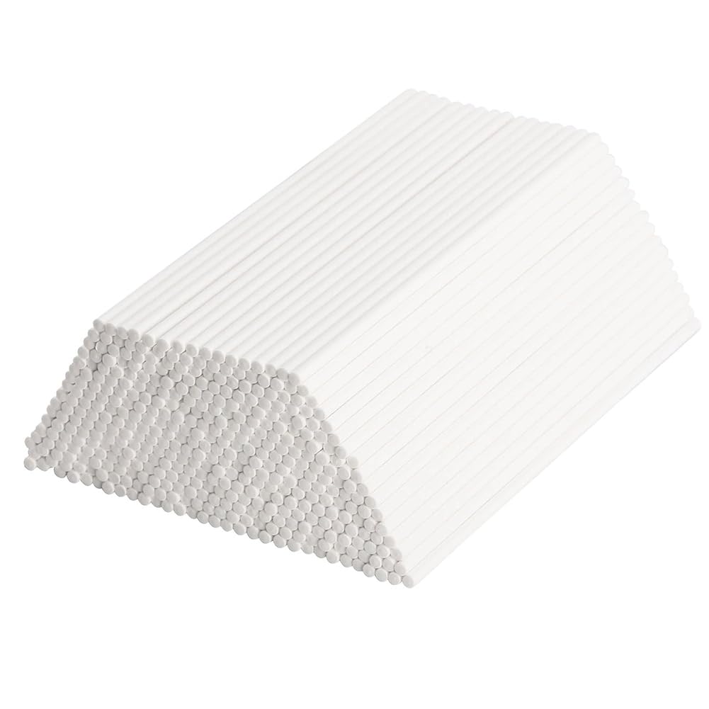 Hndhbfgrt 500Pcs 6 Inch White Paper Lollipop Sticks Paper Sucker Sticks Cake Stick for Cake Toppers Chocolate, Cookie, Rainbow Candy Product Features Customer Needs