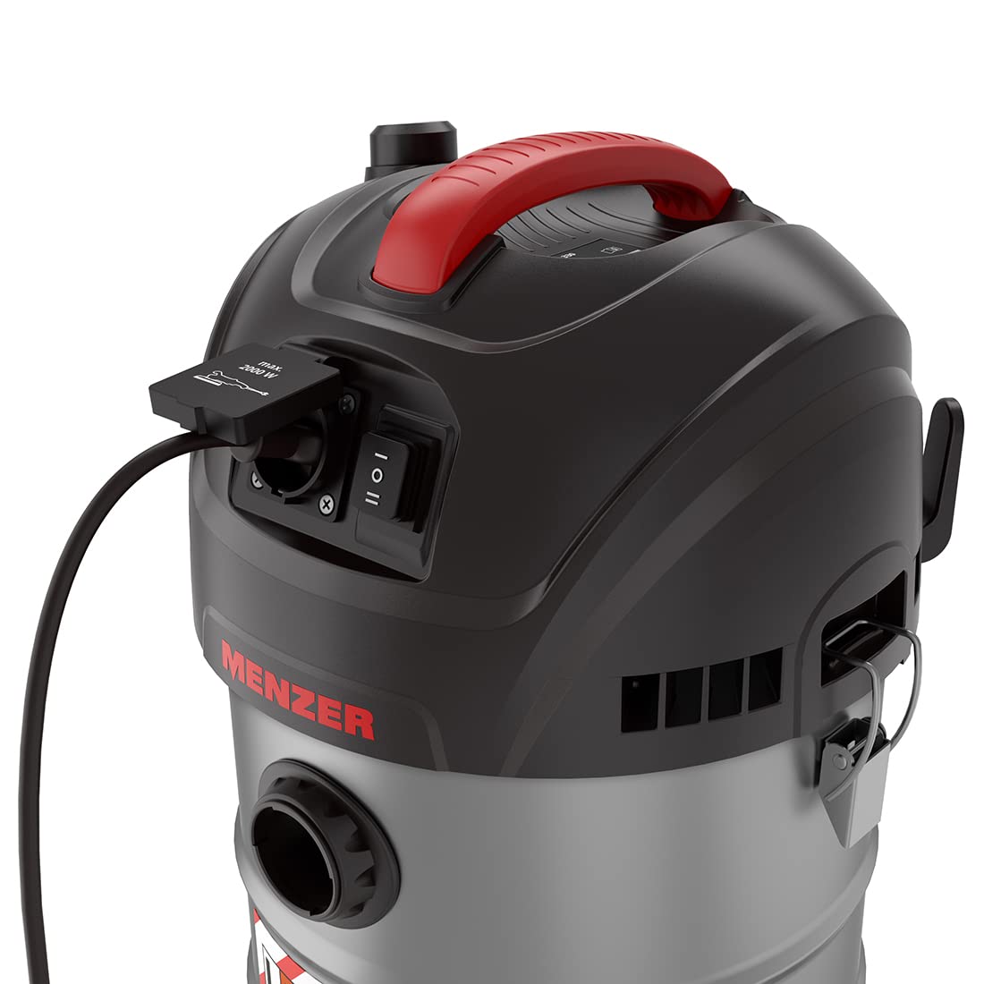 MENZER Aspiratore di Sicurrezza (Aspiratore a Umido/a Secco) VCL 330 Antistatic, Attrezzatura Antistatica Completa, Classe di Polvere L, 30 Litri