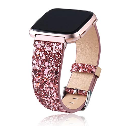 VILLCASE Pulseiras de Relógio de Couro Pulseira de Relógio Com Glitter Bling de Liberação Rápida Com