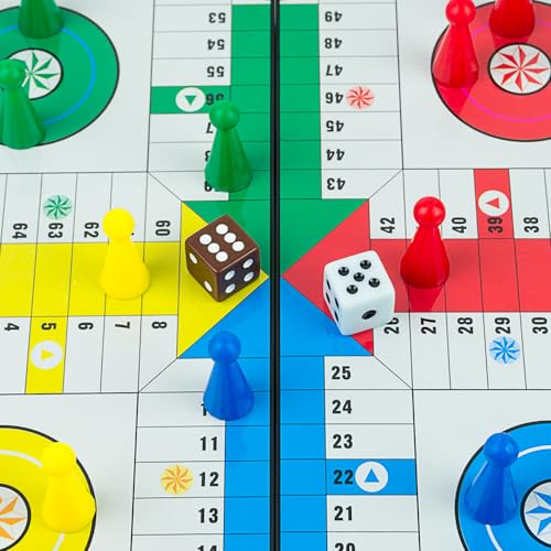 Juego de Mesa Ludo Mini Plegable Magnético 7.9" miniatura 2