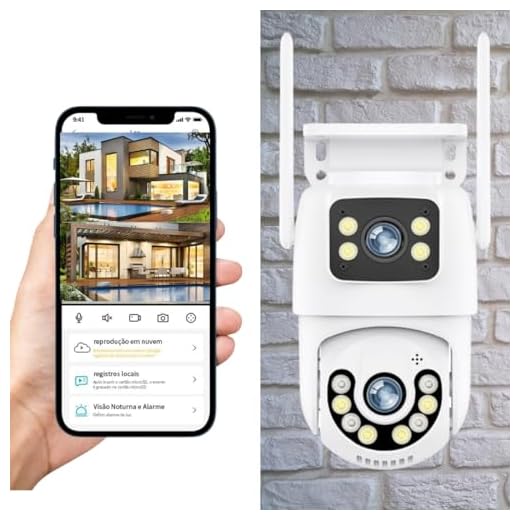 Wifi Smart Camera, Câmera De Segurança Lente Dupla Icsee Ip66 Wi-fi 360° Sensor