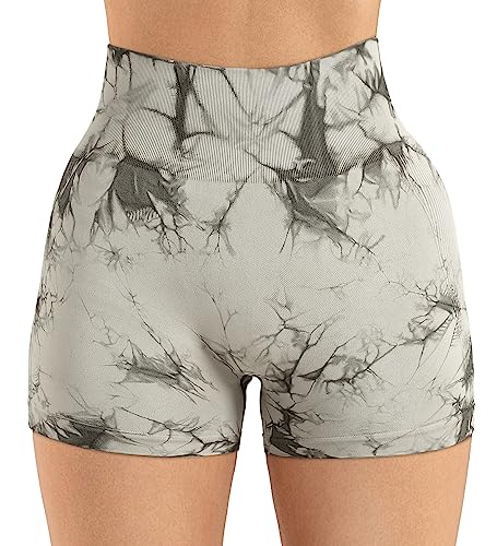 Image of GILLYA Workout Shorts for Women 3.6 Inch Scrunch Butt Lifting High Waist Seamless Biker Shorts for Running Gym Yoga