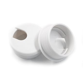 2pcs 1-1/2 Inch Desk Grommet, White | Plastic, Cable Hole Cover, Wire Cord Organizing, for Office Computer Desk
