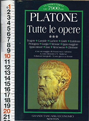  Lett. Greca - Platone - Tutte Le Opere (Vol. Terzo) - Newton 1997 - N