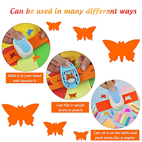 Ecohu Butterfly Punch Cutter 1-Inch, Paper Punches, Craft Lever Punch Handmade, Hole Shape For Paper Crafting, Scrapbook, Cards Decoration, Diy Arts. #TOP4