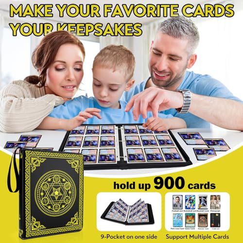 Image of 9 Pocket Card Binder for MTG /YGO /PTCG /Game Cards, Holds 900 Cards,Premium Collector Card Album for Standard Cards,Toys Gifts for Kids(MTG)