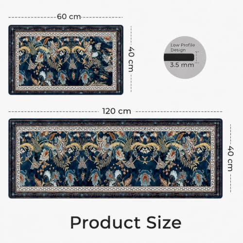 Image of MAXOSHINE Kitchen Mats for Floor Anti Slip Waterproof Feet Comfort Kitchen Runner Floor Mat Standing Desk Mat Floor Mats for Kitchen (120 * 40cm, 60 * 40cm) Set of 2