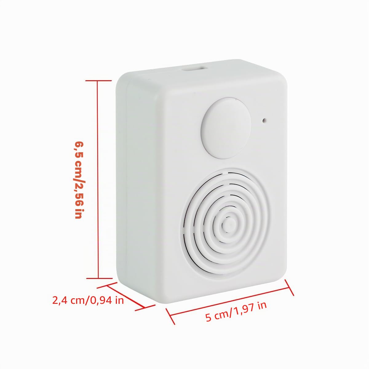 Diktiergerät, Unterstützt Bluetooth- und Mikrofonaufnahmen, 16 MB Soundmodul mit Lautsprecher, 16 Minuten einfache Sprachaufzeichnung für personalisierte Begrüßungen, DIY-Projekte,Bastelarbeiten usw.