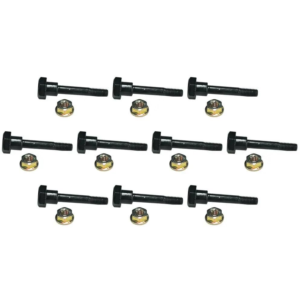 BEAR FLAG EDITION for (10) SHEAR PINS & BOLTS Fits for HONDA HS1132 HS50 HS55 HS624 HS70 Push Snowblowers