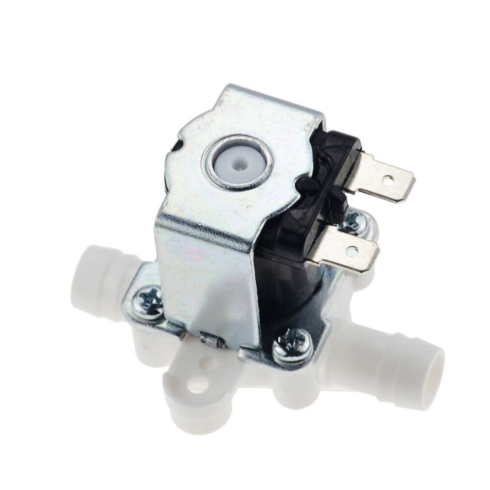 HDPHCRIUN 12V 24V 110V 220V Pressurized Solenoid Valve Inlet 10mm For Water Dispenser Purifier Plastic 1Pcs(12V)