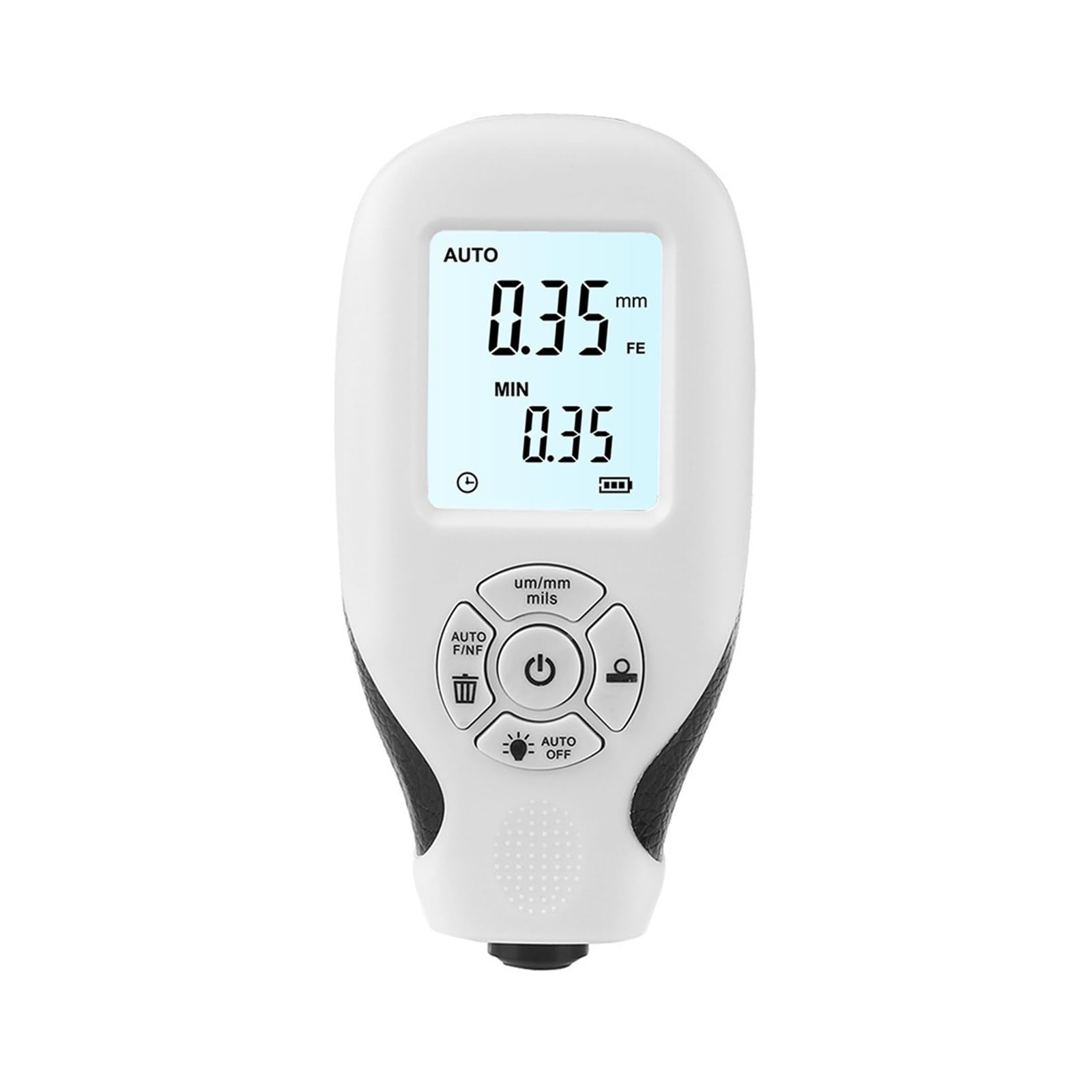 LNHHG Paint Thickness Gauge, Automobile Thickness Gauge Car Paint Tester Coating Meter Ultra-Precise Fe&NF Film Measuring Tools(Bianco)