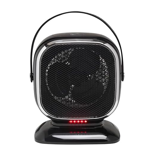 Dimplex Q3BTB QubeFan 2-in-1 3kW Oscillating Fan Heater and Cooling Fan with Timer, Thermostat, 2 Heat Modes, Cooling, Bluetooth, Digital, Leather Handle, Safety Cut Out and Overheat Protection