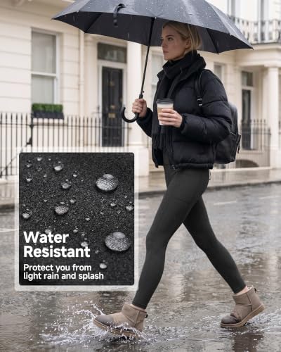 Fleece Lined Leggings Women with Pockets - Winter Thermal Water Resistant - image 3