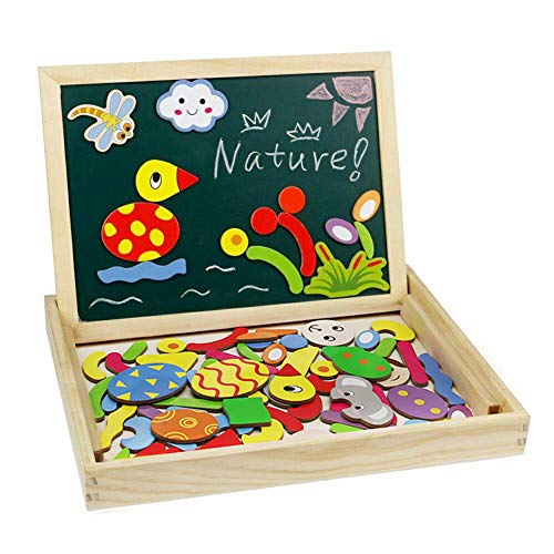 Lavagna Magnetica per Bambini Puzzle Legno Giochi